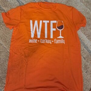 Orange WTF Graphic T-Shirt WTF Thanksgiving
